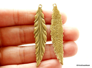 Long Leaf Bronze Charms